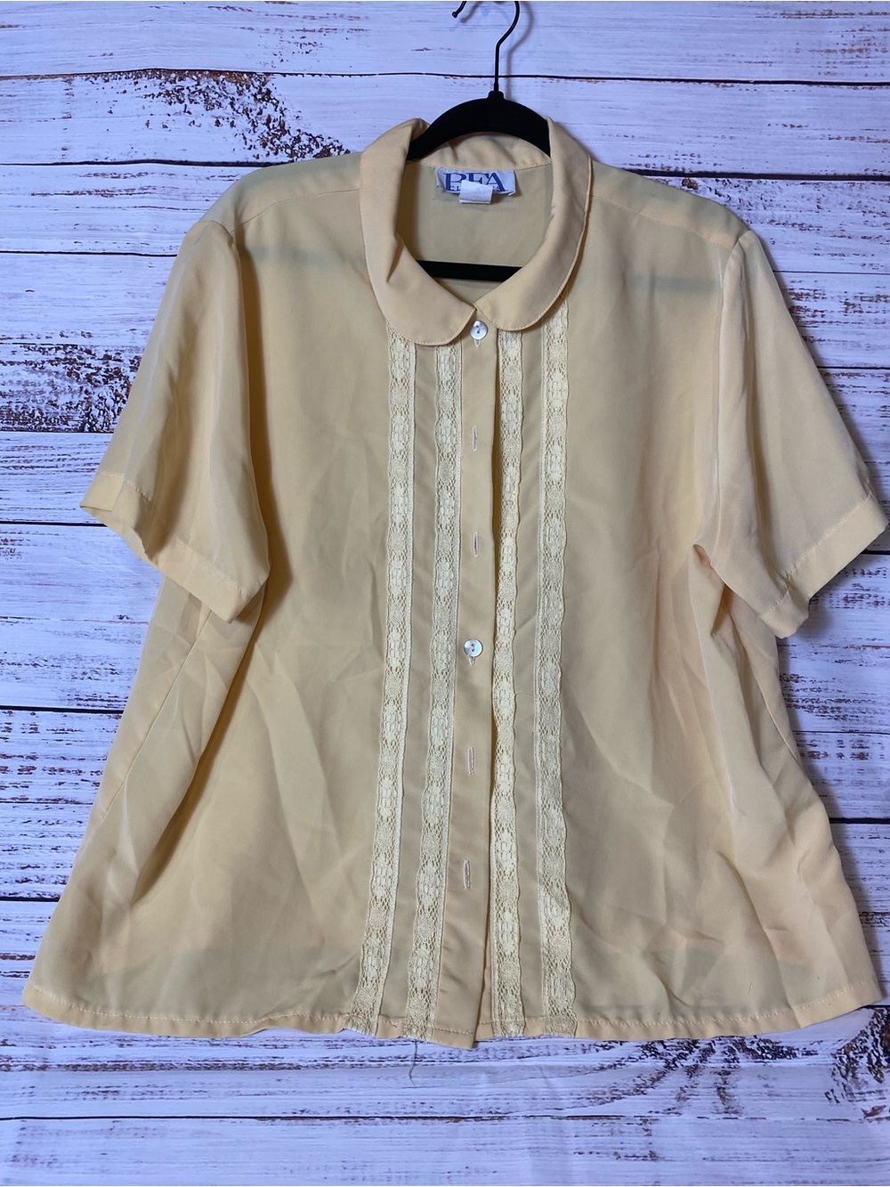 BFA Classics Pale Yellow Collared Blouse